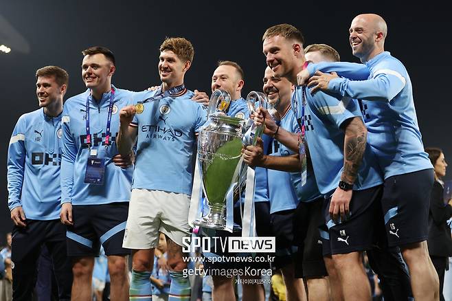 ▲ 존 스톤스는 2022-23 시즌 맨체스터시티 핵심 전력으로 활약하며 UEFA 챔피언스리그 우승과 트레블을 이끌었다.