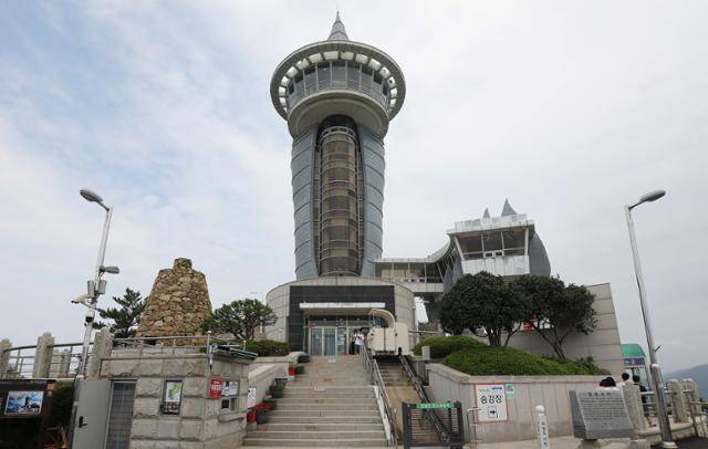 모노레일타고 오르는 땅끝전망대. ⓒ박준규