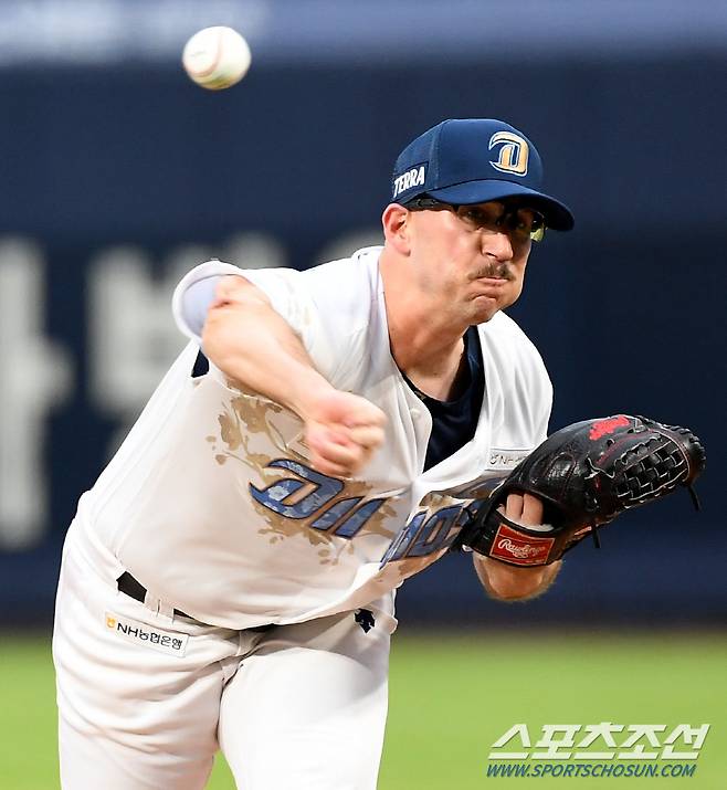 2023 KBO리그 NC 다이노스와 롯데 자이언츠의 경기가 13일 창원NC파크에서 열렸다. NC 와이드너가 역투하고 있다. 창원=박재만 기자pjm@sportschosun.com/2023.07.13/