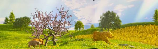 월성 출토 동물뼈와 식물유기체 등을 토대로 복원·재현해본 1600년 전 월성 해자 주변의 모습 / 국립경주문화제연구소 제공