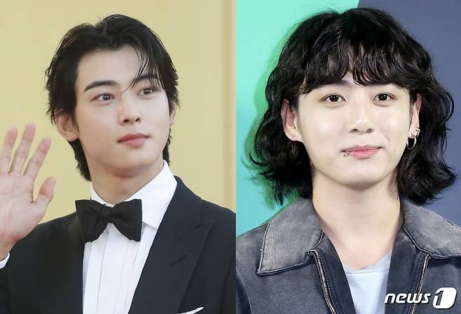 차은우(왼쪽), BTS 정국. ⓒ News1