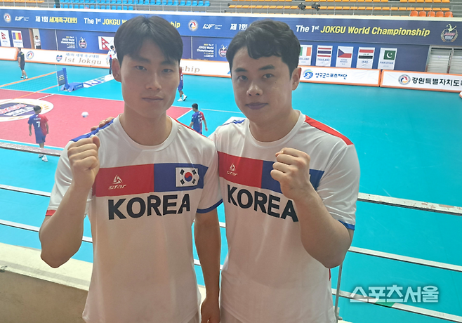 대표팀 이준석(왼쪽)과 전유현