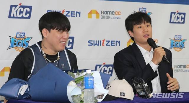 최준용(왼쪽)과 허웅. /사진=뉴시스 제공