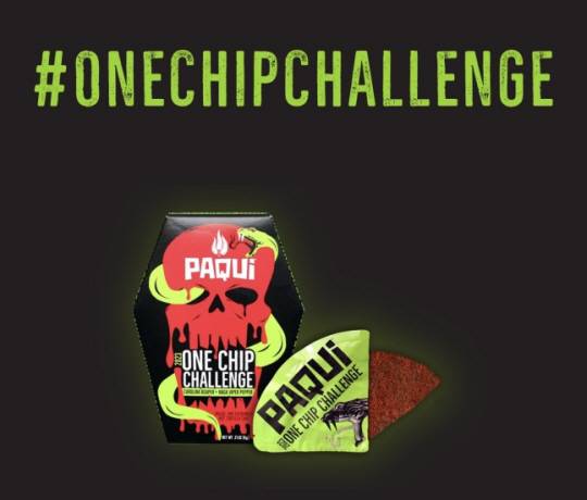 ‘원칩 챌린지’에 사용되는 과자 ‘파키 칩스’. 파키 칩스 웹사이트 캡처