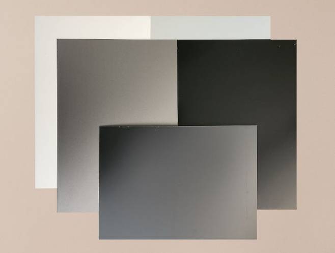 포스코스틸리온이 개발한 바이오매스 컬러강판. /포스코스틸리온 제공