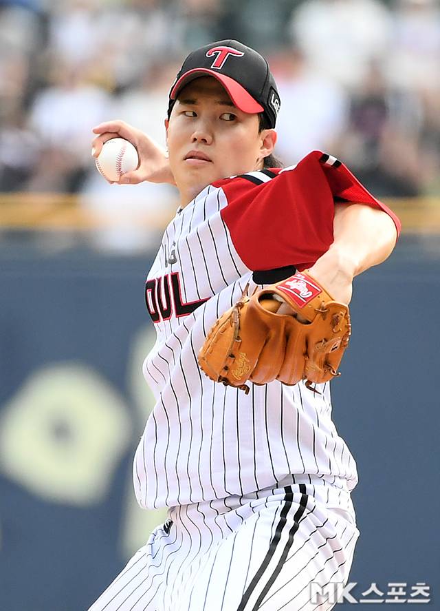 LG 임찬규는 17일 SSG와의 더블헤더 2차전에서 시즌 11승째를 올렸다. 사진=천정환 기자