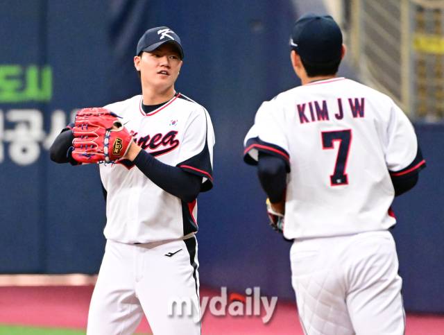 2023년9월23일서울고척스카이돔에서진행된'2022항저우아시안게임'야구대표팀훈련. 장현석/고척=곽경훈 기자 kphoto@mydaily.co.kr