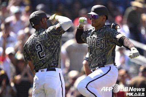 샌디에이고는 이날 선발 전원 안타 기록했다. 사진(美 샌디에이고)=ⓒAFPBBNews = News1