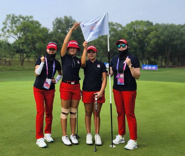한국 여자 골프 대표팀(사진=대한골프협회 제공)