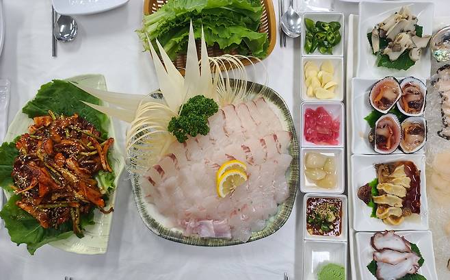 태안 청정수산물 한상