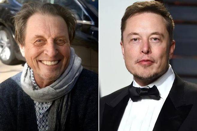 세상에서 가장 부유한 부자로 꼽히는 (오른쪽)일론 머스크 테슬라 회장과 그의 친부 에롤 머스크. 출처 웨이보