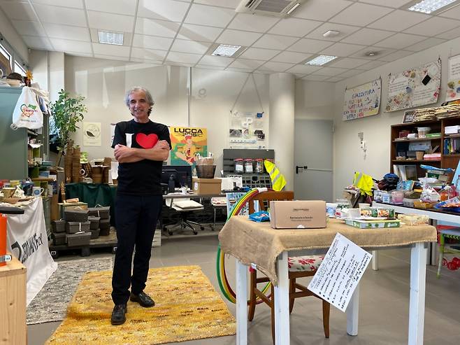 이탈리아 루카 소재 제로웨이스트 이탈리아 연구소. 버려진 자원에서 재활용 아이디어를 찾는 연구가 진행 중이다. /사진=김훈남 기자