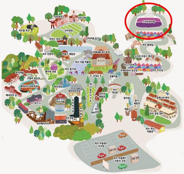 포천 허브아일랜드 투어맵