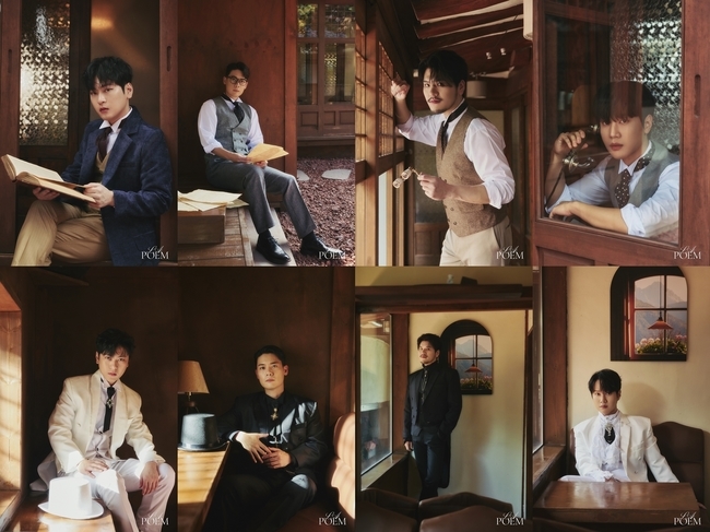 The crossover group rapoem (LA POEM) has been transformed into four romantic poets.Rapoem (Park Ki-hoon and You Chae-hoon and Jung Min-sung and Choi Seong-hun) released a personal teaser image of the creative writing Lied Album Poetry and Poetry and POEM (Poetry) on October 20.In the photo, Rapoem, dressed in a classic suit, transformed himself into a romantic poet who enjoys an era by utilizing antique props such as a fedora and opera glasses. The antique charm of the four members combined with the panoramic view of the autumn hanok stands out.Park Ki-hoon with calm yet modern charm, You Chae-hoon with an intelligent atmosphere, Jung Min-sung with excellent eyes, and Choi Seong-hun with a faint sensibility heighten expectations for the new album.Poetry, Poetry and POEM is a creative writing Lied Album that rapoem presents for the first time since his debut, and it means to show music like a poem that will remain in his mind.In addition to the classical charm of Korea Lied on the theme of autumn and love, it brings the romance of rapoem. In particular, representative Composers of Korea Lied will participate in the song work and add depth.On the other hand, rapoem will release creative writing Lied Album Poetry, Poetry and POEM through various sound source sites at 6 pm on the 26th.I will meet fans at the Olympic Hall in Songpa-gu, Songpa-gu, Seoul on November 11th ~ 12th with a solo concert LA POEM SYMPHONY (rapoem symphony).
