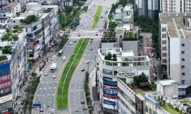 경기 화성에 들어설 트램 노선(녹색 표시 부분). 화성시 제공