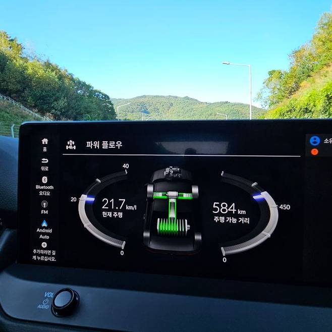 올 뉴 어코드 하이브리드 디스플레이. ⓒ데일리안 정진주 기자