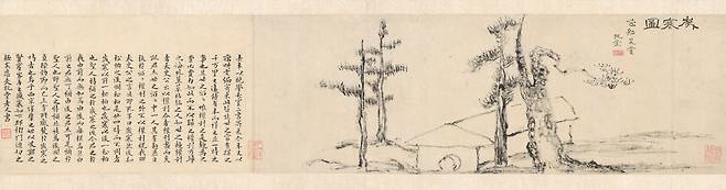 손창근 선생이 기증한 국보 제180호 '세한도'. /국립중앙박물관