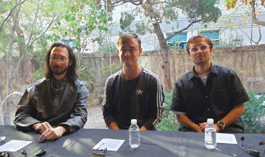 10일부터 서울 대림미술관에서 열리는 전시를 앞두고 8일 기자간담회에 참석한 미스치프 멤버들. 왼쪽부터 케빈 위즈너 CCO(최고 크리에이티브 책임자), 가브리엘 웨일리 CEO(최고경영자), 루카스 벤델 CCO. 연합뉴스