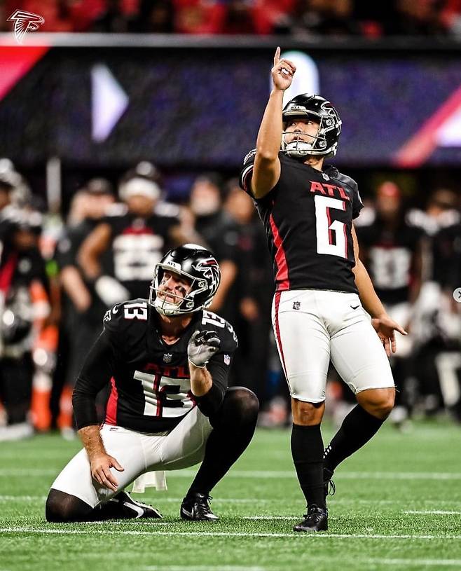 애틀랜타 팰컨스의 구영회는 NFL 정상급 키커로 평가받고 있다. / 인스타그램