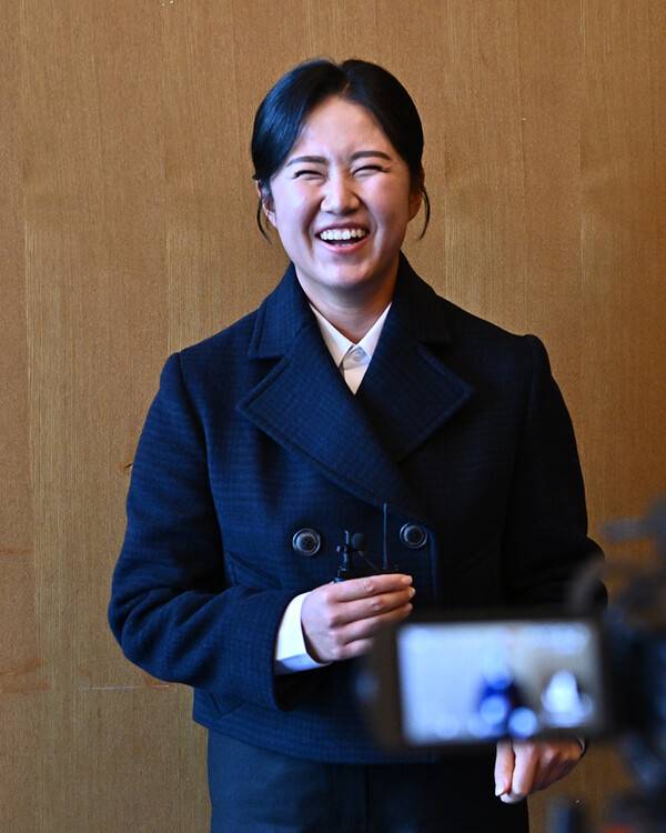 한국여자프로골프(KLPGA) 투어 '2023 KLPGA 대상 시상식'에 참석한 마다솜 프로의 모습이다. 사진제공=KLPGA