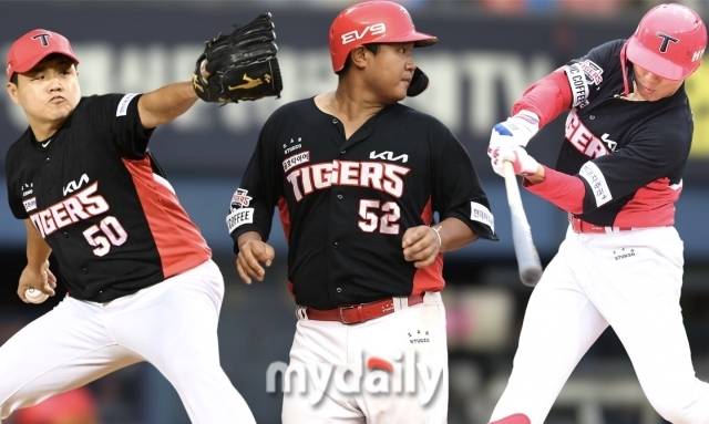KIA 타이거즈 장현식, 황대인, 최원준(왼쪽부터)이 12월 결혼식을 올린다./마이데일리