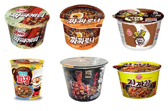 짜장라면 제품들 /사진제공= 각사