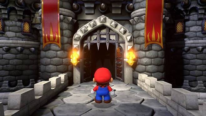 이번에도 납치당한 피치 공주를 찾아나서는 마리오