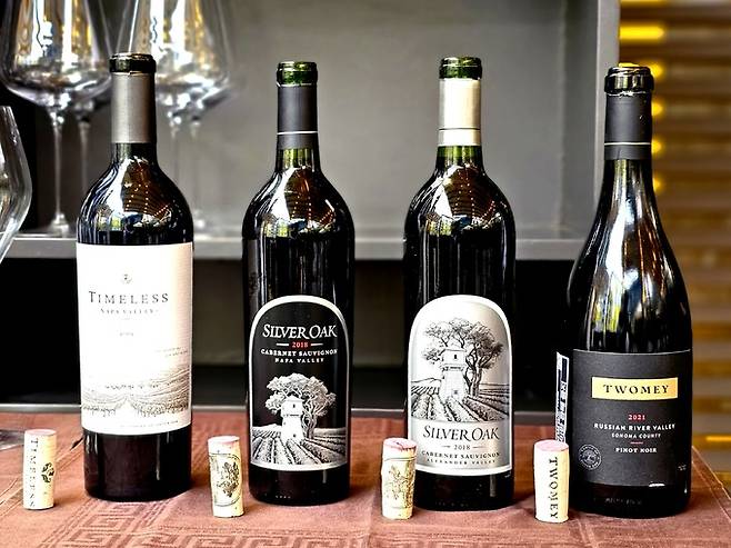 실버오크 와인. 최현태 기자