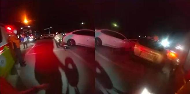 사진 : 당시 구급대원의 바디캠 화면 (출처=청주 동부소방서)