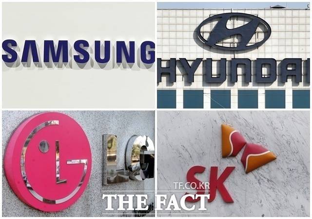 삼성, SK, 현대차, LG 등 4대 그룹은 올해 연말 이웃사랑 성금 총 1090억 원을 기부했다. /더팩트 DB