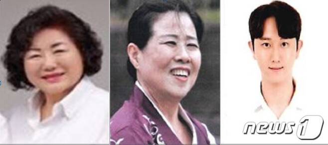 제5회 북구 문화예술인상 수상자로 선정된 (왼쪽부터)김혜옥·김화수·조승우 씨.(북구청 제공)