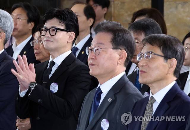 ▲ 국민의힘 한동훈 비대위원장과 민주당 이재명 대표