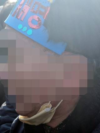 ▲ 이날 이 대표에게 흉기를 휘두른 남성. 연합뉴스