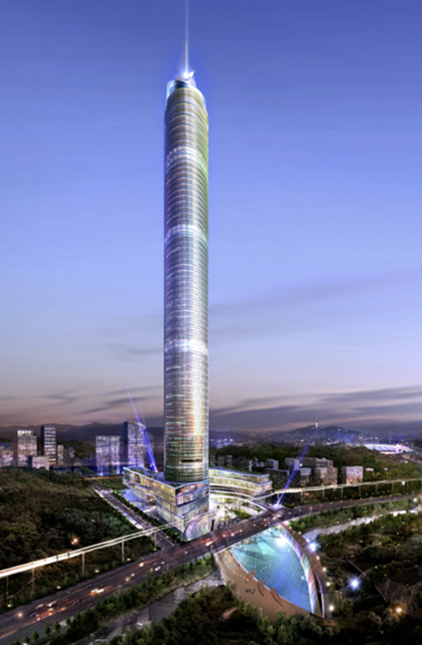 서울주택도시공사(SH) 의뢰로 무영건축이 2008년 설계한 상암DMC 랜드마크 빌딩 조감도 /자료=무영건축 홈페이지