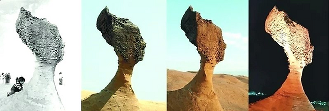 여왕머리 바위 풍화 과정 / 사진=타이베이 관광청
