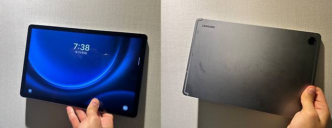 갤럭시 탭 S9 FE 모습. /김민국 기자