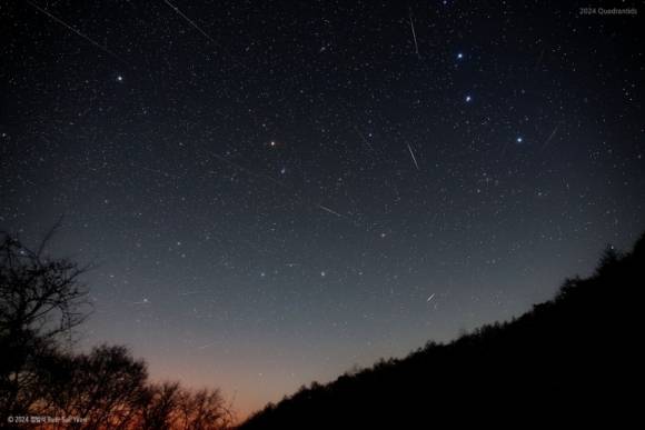 한국인이 찍은 천체사진, NASA 웹사이트에 소개 - 사분의자리 유성우. / 사진=염범석(Yeom Beom-seok)