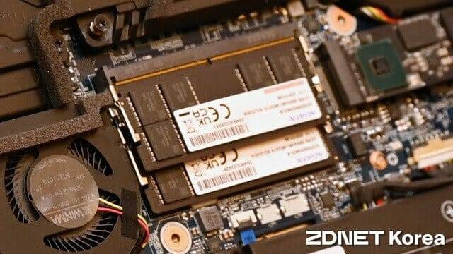 노트북용 DDR5 메모리. (사진=지디넷코리아)