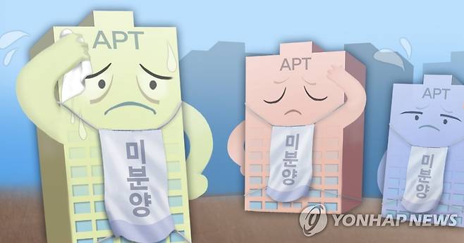 '악성 미분양' 준공 후 미분양 (PG) [장현경 제작] 일러스트