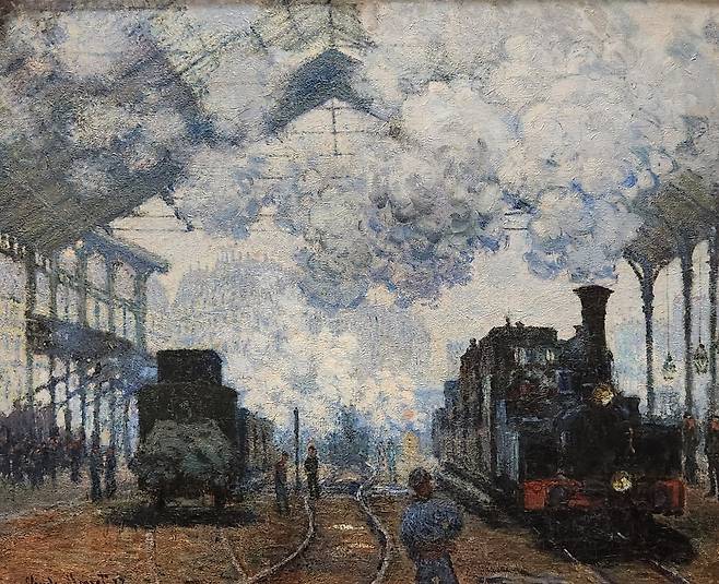 '생 라자르 역' 연작 중 하나 하버드 대학교 미술관 소장