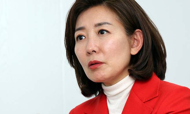 서울 동작을 예비후보인 국민의힘 나경원 전 원내대표가 지난 1월 31일 서울 동작구 사무실에서 세계일보와 인터뷰하고 있다. 서상배 선임기자