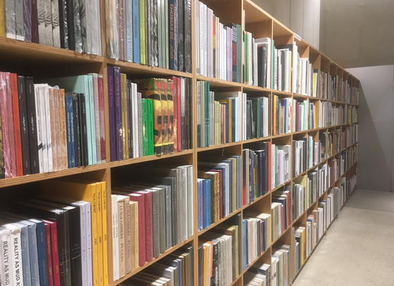 Post Poetics' arts book collection is the largest section of the bookstore [LIM JEONG-WON]