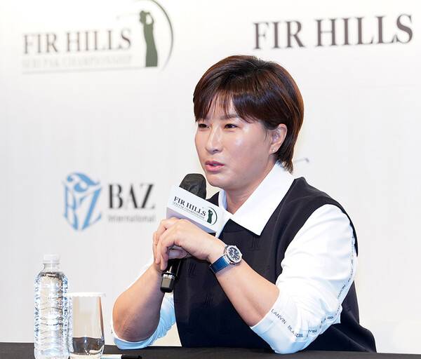 미국여자프로골프(LPGA) 투어 퍼힐스 박세리(SERI PAK) 챔피언십 호스트인 박세리가 기자회견에 참석했다. 사진제공=바즈인터내셔널