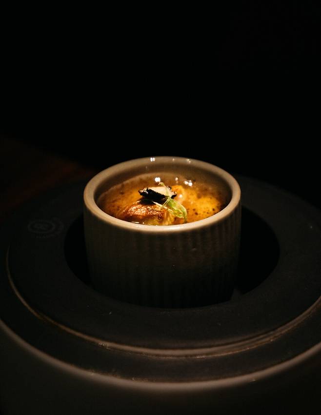 푸아그라가 들어간 계란찜