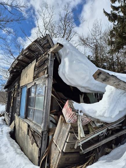 2월24일 오후, 키쿠스이마치 인근에서 발견한 빈집.ⓒ시사저널 김현지