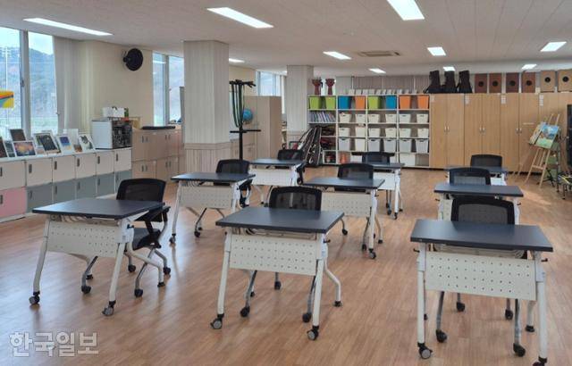 충북 영동에 위치한 해맑음센터 교실. 센터 제공