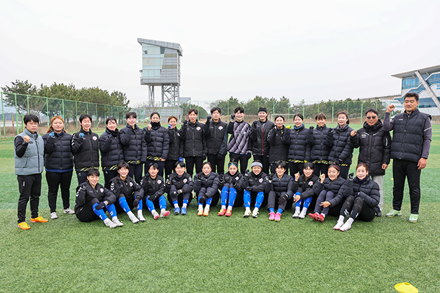 화천 KSPO 여자축구선수단. 사진=서울올림픽기념국민체육진흥공단 제공