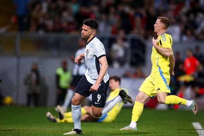 5번째 골을 터트린 곤살로 하무스. Getty Images