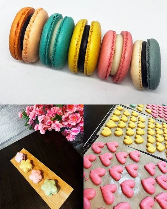 일반적인 동그란 코크(위 사진) 이외에도 다양한 모양과 크기의 패턴지를 이용해 원하는 모양의 코크를 만들 수 있다.