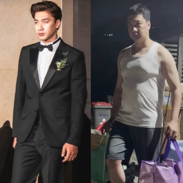 미남재형의 결혼 전·후 모습. 미남재형 유튜브 캡처